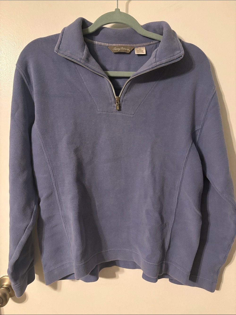 Tommy Bahama Lavender Blue Half-Zip Sweater